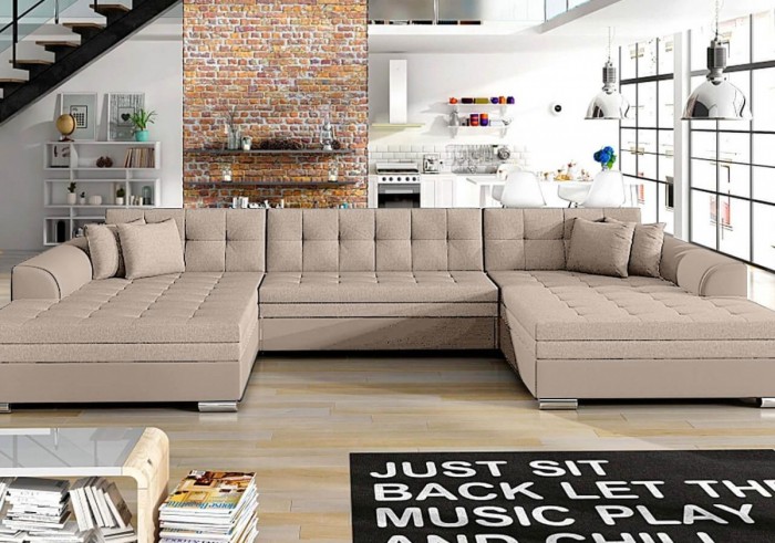 Bruce U alakú ágyazható sarokülő - Luxus kanapé