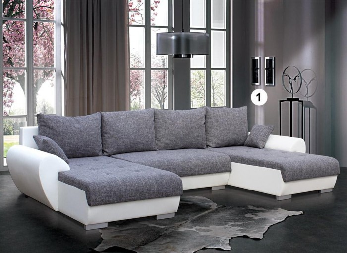 Sansa U formájú sarok ülőgarnitúra - Luxus kanapé