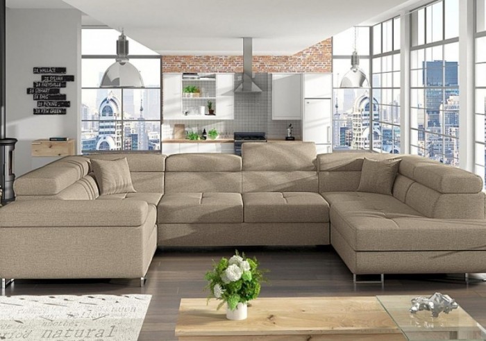 Ben U formájú sarokülő - Luxus kanapé