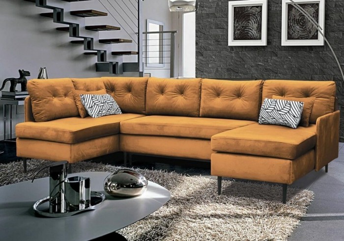 Atala U formájú ágyazható sarokülő - Luxus kanapé